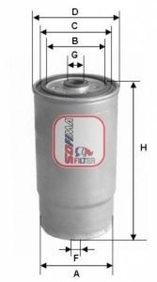 Filtru combustibil HYUNDAI SANTA FE I (SM) (2000 - 2006) SOFIMA S 4460 NR piesa NOUA