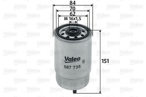 Filtru combustibil HYUNDAI SANTA FE II (CM) (2005 - 2012) VALEO 587735 piesa NOUA