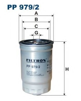 Filtru combustibil HYUNDAI TRAJET (FO) (2000 - 2008) FILTRON PP979/2 piesa NOUA