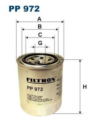 Filtru combustibil ISUZU TROOPER (1998 - 2016) FILTRON PP972 piesa NOUA