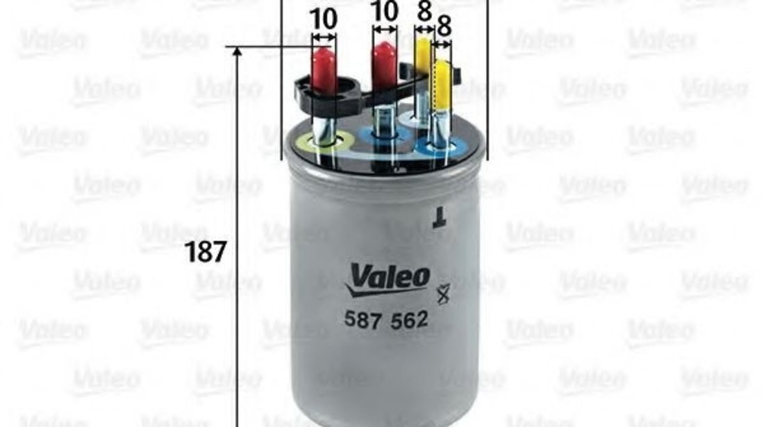 Filtru combustibil JAGUAR XJ (N3, X350, X358) (2003 - 2009) VALEO 587562 piesa NOUA