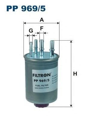 Filtru combustibil JAGUAR XJ (N3, X350, X358) (2003 - 2009) FILTRON PP969/5 piesa NOUA