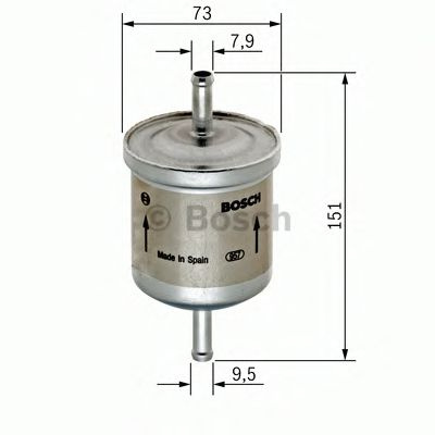 Filtru combustibil JEEP CHEROKEE (XJ) (1983 - 2001) BOSCH 0 450 905 985 piesa NOUA