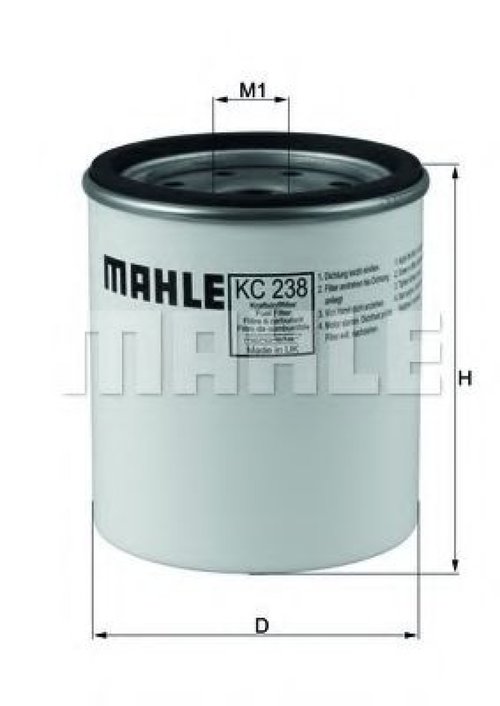 Filtru combustibil JEEP GRAND CHEROKEE II (WJ, WG) (1998 - 2005) MAHLE ORIGINAL KC 238D piesa NOUA
