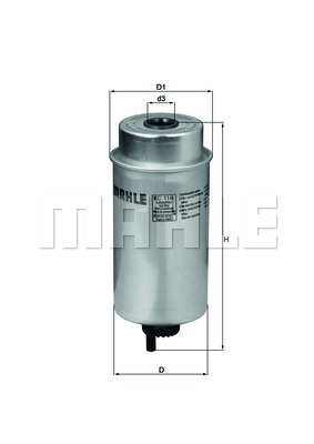 Filtru combustibil (KC116 MAHLE KNECHT) FORD,FORD AUSTRALIA,LDV,LTI