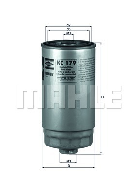 Filtru combustibil (KC179 MAHLE KNECHT) FIAT,KIA