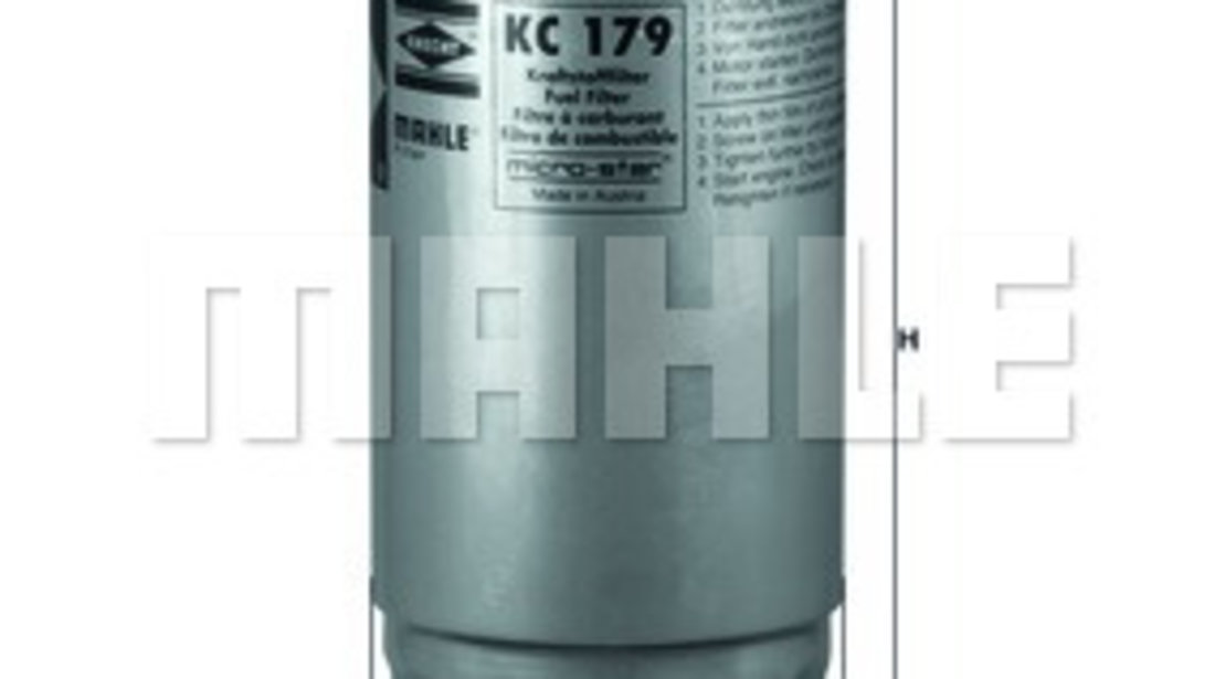 Filtru combustibil (KC179 MAHLE KNECHT) FIAT,KIA