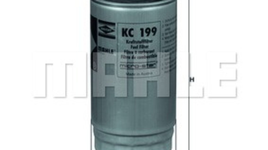 Filtru combustibil (KC199 MAHLE KNECHT) HYUNDAI