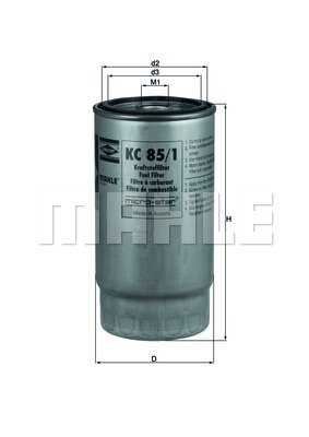 Filtru combustibil (KC851 MAHLE KNECHT) LAND ROVER,MG,ROVER