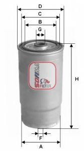 Filtru combustibil KIA CEED SW (JD) (2012 - 2016) SOFIMA S 4122 NR piesa NOUA