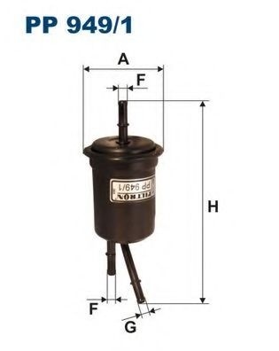 Filtru combustibil KIA RIO combi (DC) (2000 - 2005) FILTRON PP949/1 piesa NOUA