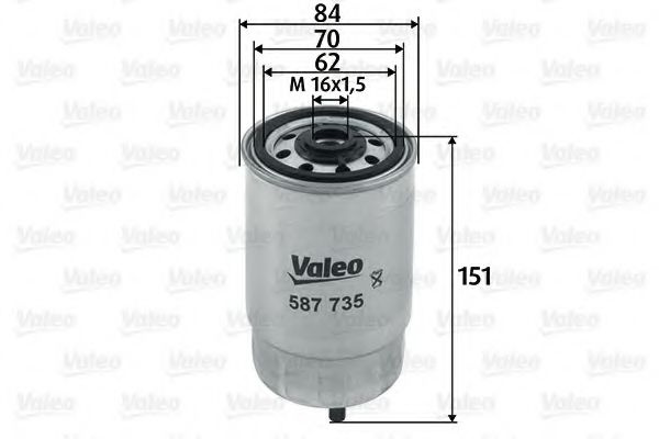 Filtru combustibil KIA SORENTO II (XM) (2009 - 2015) VALEO 587735 piesa NOUA