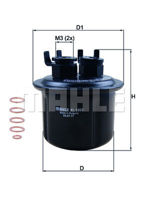 Filtru combustibil (KL1050D MAHLE KNECHT) HONDA