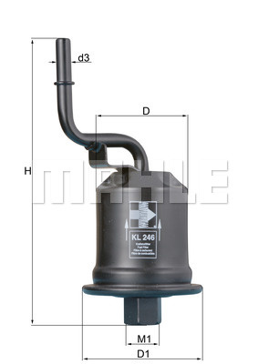 Filtru combustibil (KL246 MAHLE KNECHT) TOYOTA