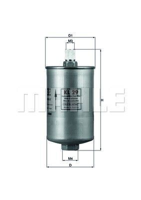 Filtru combustibil (KL29 MAHLE KNECHT) AUDI,VW