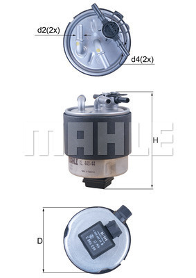 Filtru combustibil (KL44044 MAHLE KNECHT) NISSAN