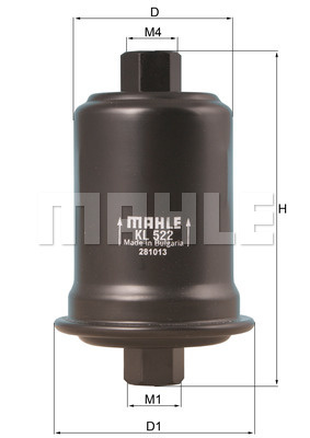 Filtru combustibil (KL522 MAHLE KNECHT) BYD,HYUNDAI,KIA,LEXUS,TOYOTA