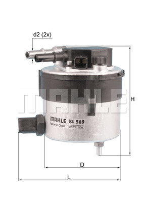 Filtru combustibil (KL569 MAHLE KNECHT) FORD,MAZDA,VOLVO