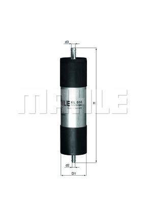 Filtru combustibil (KL658 MAHLE KNECHT) AUDI,SEAT