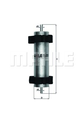 Filtru combustibil (KL660 MAHLE KNECHT) AUDI