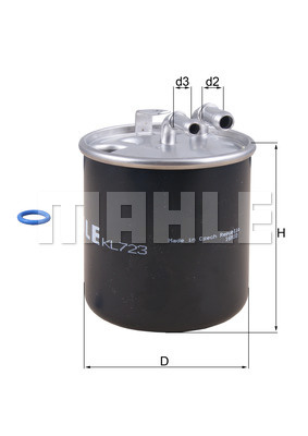Filtru combustibil (KL723D MAHLE KNECHT) MERCEDES-BENZ