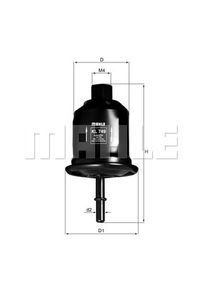 Filtru combustibil (KL749 MAHLE KNECHT) MITSUBISHI