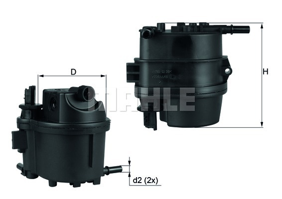 Filtru combustibil (KL779 MAHLE KNECHT) Citroen,FORD,MAZDA,PEUGEOT,TOYOTA