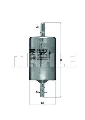 Filtru combustibil (KL842 MAHLE KNECHT) MERCEDES-BENZ