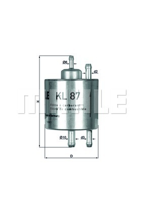 Filtru combustibil (KL87 MAHLE KNECHT) MERCEDES-BENZ