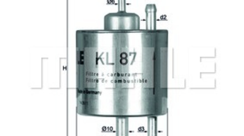 Filtru combustibil (KL87 MAHLE KNECHT) MERCEDES-BENZ