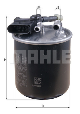 Filtru combustibil (KL913 MAHLE KNECHT) INFINITI,MERCEDES-BENZ