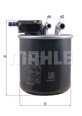 Filtru combustibil (KL942 MAHLE KNECHT) INFINITI,MERCEDES-BENZ