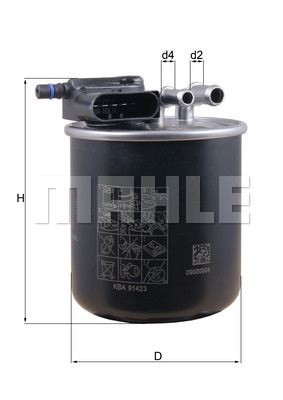 Filtru combustibil (KL949 MAHLE KNECHT) MERCEDES-BENZ