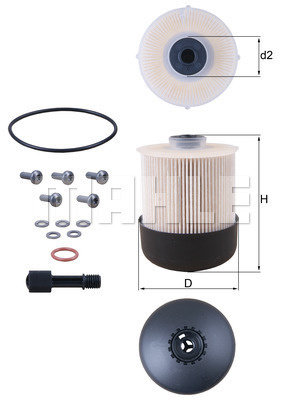 Filtru combustibil (KX33826D MAHLE KNECHT) DACIA,MERCEDES-BENZ,NISSAN,RENAULT