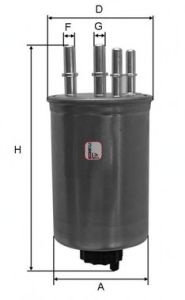 Filtru combustibil LAND ROVER DISCOVERY III (LA, TAA) (2004 - 2009) SOFIMA S 4459 NR piesa NOUA