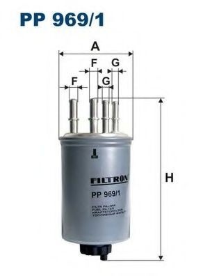 Filtru combustibil LAND ROVER DISCOVERY III (LA, TAA) (2004 - 2009) FILTRON PP969/1 piesa NOUA