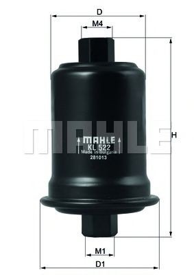 Filtru combustibil LEXUS LS (UCF10) (1989 - 1995) KNECHT KL 522 piesa NOUA