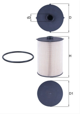 Filtru Combustibil - Mahle Class KX 481D