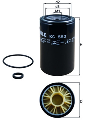 Filtru Combustibil - Mahle - Csnbb Iveco KC 553D