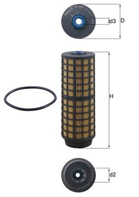 Filtru Combustibil - Mahle Iveco KX 564D