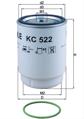 Filtru Combustibil - Mahle Man KC 522D