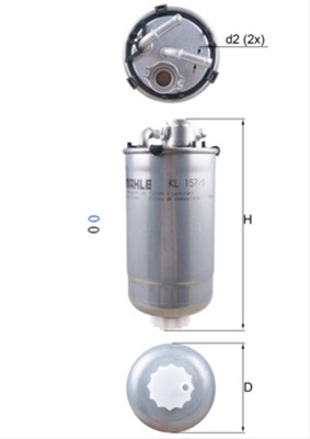 Filtru Combustibil Mahle Original Audi KL 157/1D