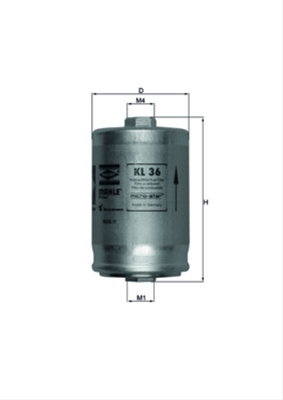 Filtru Combustibil Mahle Original Audi KL 36