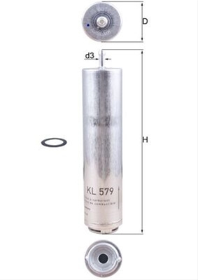 Filtru Combustibil Mahle Original Bmw KL 579D