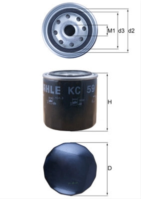 Filtru Combustibil Mahle Original Caterpillar KC 59