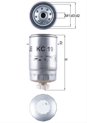Filtru Combustibil Mahle Original Class KC 19