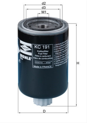 Filtru Combustibil Mahle Original Class KC 191