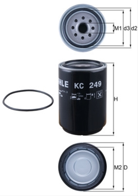 Filtru Combustibil Mahle Original Class KC 249D
