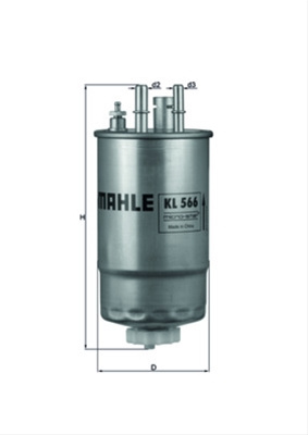 Filtru Combustibil Mahle Original Fiat KL 566
