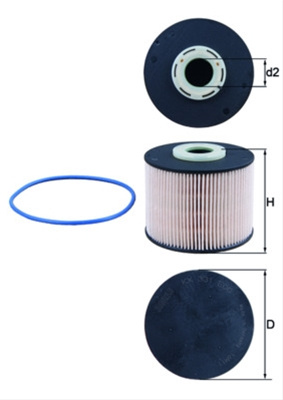 Filtru Combustibil Mahle Original Fiat KX 331D